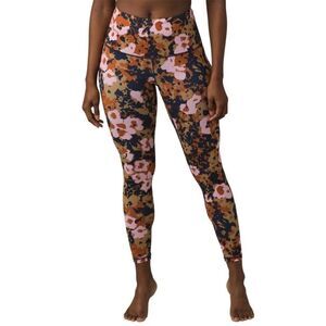 Prana Kimble Printed 7/8 Legging Pants, Nordic Pink Wildflower L